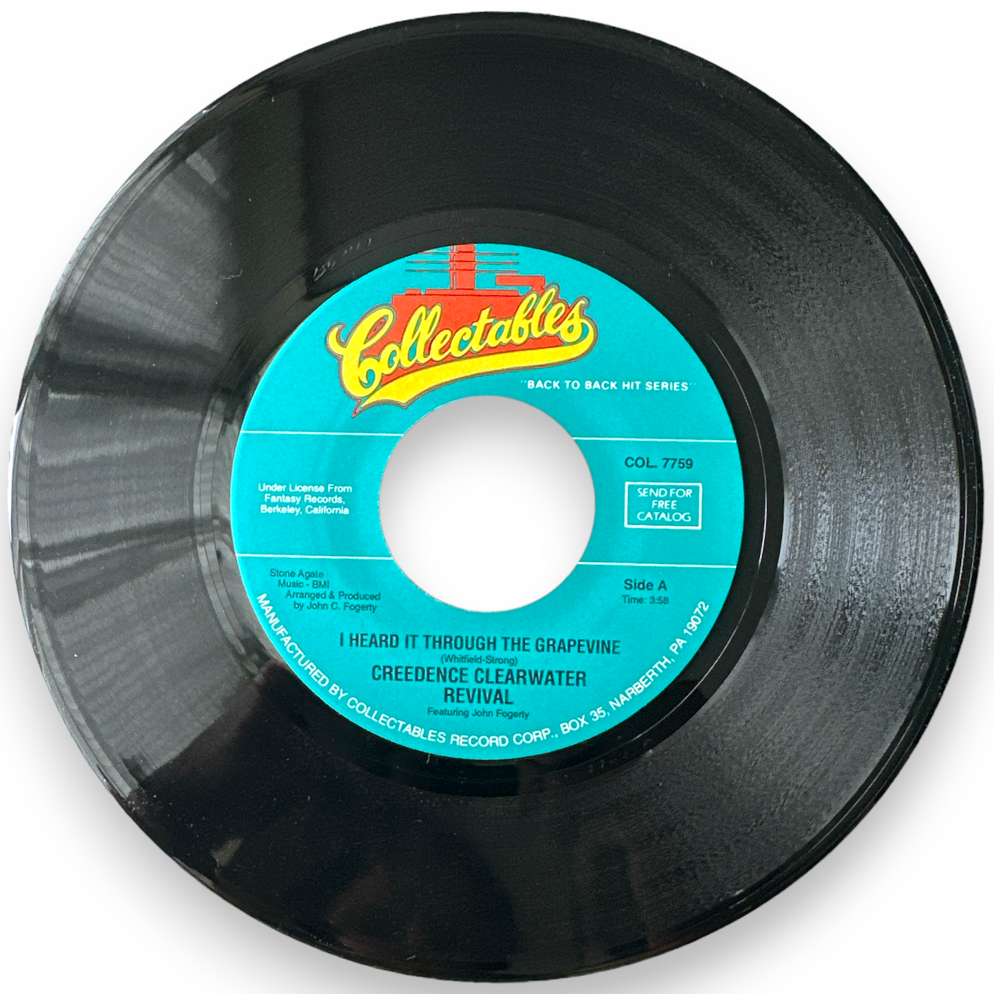 Creedence Clearwater Revival - I Heard It Through The Grapevine/Good Golly Miss Molly - 7" Single Virgin Vinyl