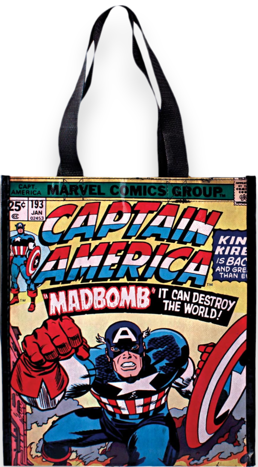 Marvel Comics - Captain America "Madbomb" Small Glossy Tote From Silver Buffalo