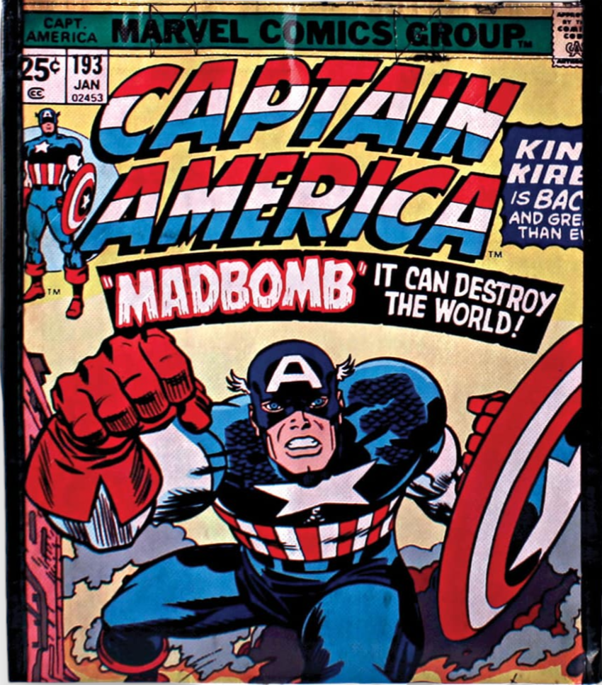 Marvel Comics - Captain America "Madbomb" Small Glossy Tote From Silver Buffalo