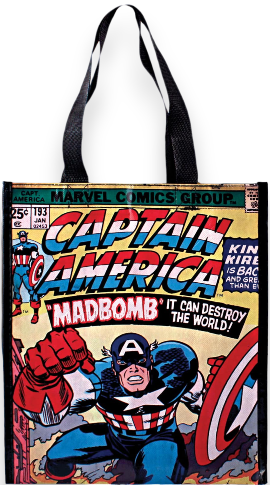 Marvel Comics - Captain America "Madbomb" Small Glossy Tote From Silver Buffalo