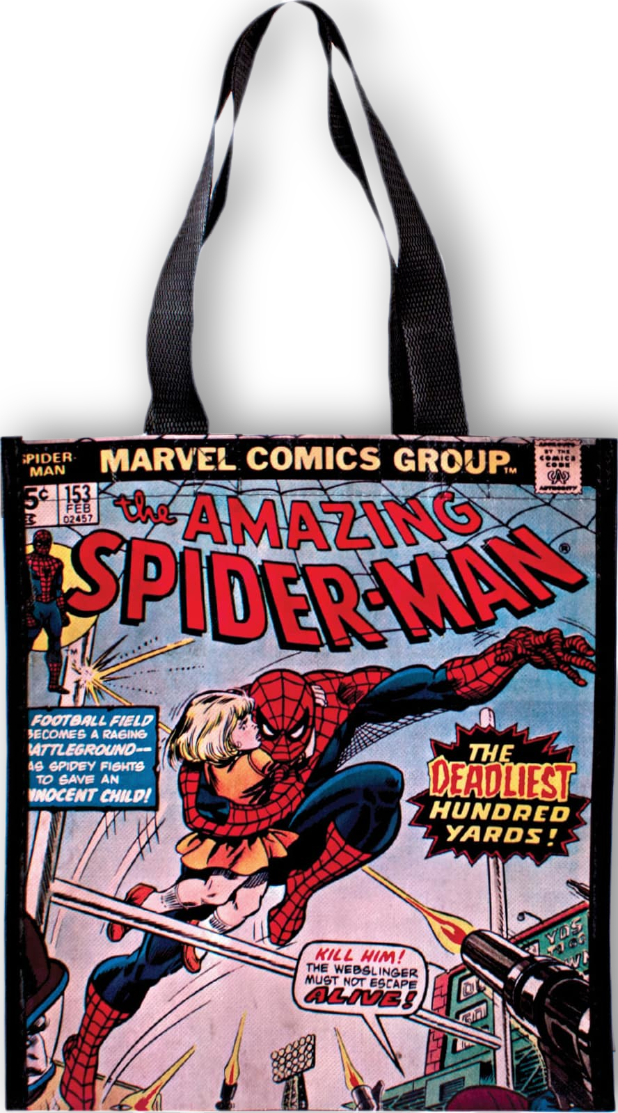 Marvel Comics - The Amazing Spider-Man - Deadliest Hundred Yards Small Glossy Tote