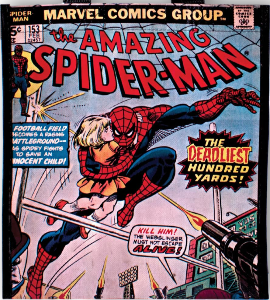Marvel Comics - The Amazing Spider-Man - Deadliest Hundred Yards Small Glossy Tote
