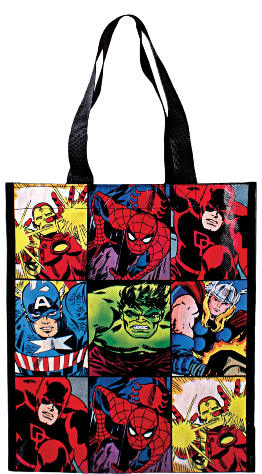 Marvel Comics - Marvel Grid Small Glossy Tote From Silver Buffalo