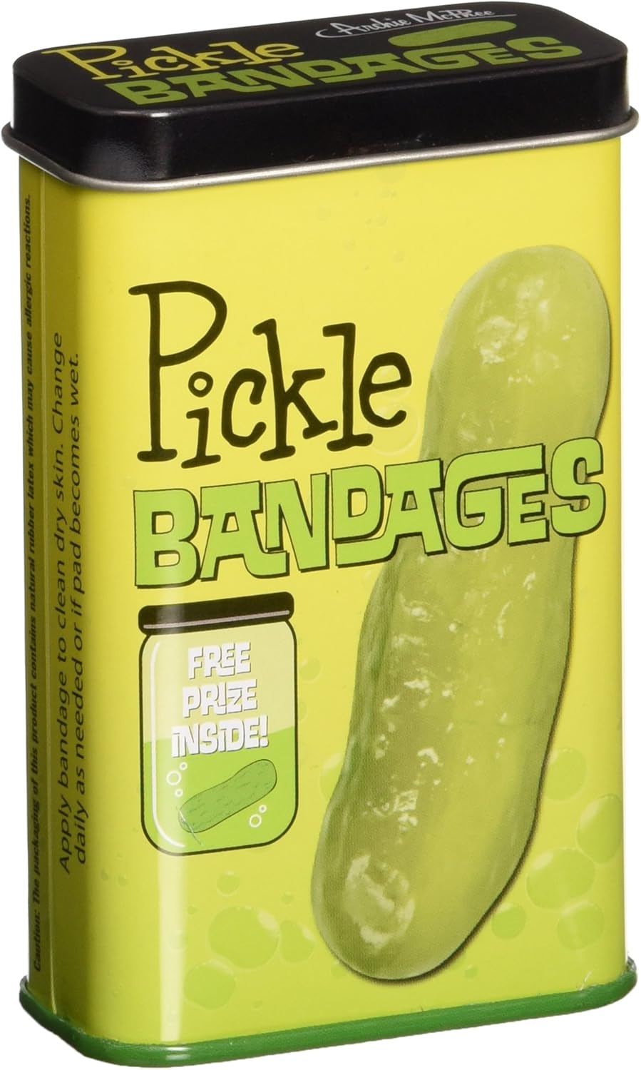 Pickle Bandages Tin – 15 Count Latex-Free Novelty First Aid Archie McPhee New