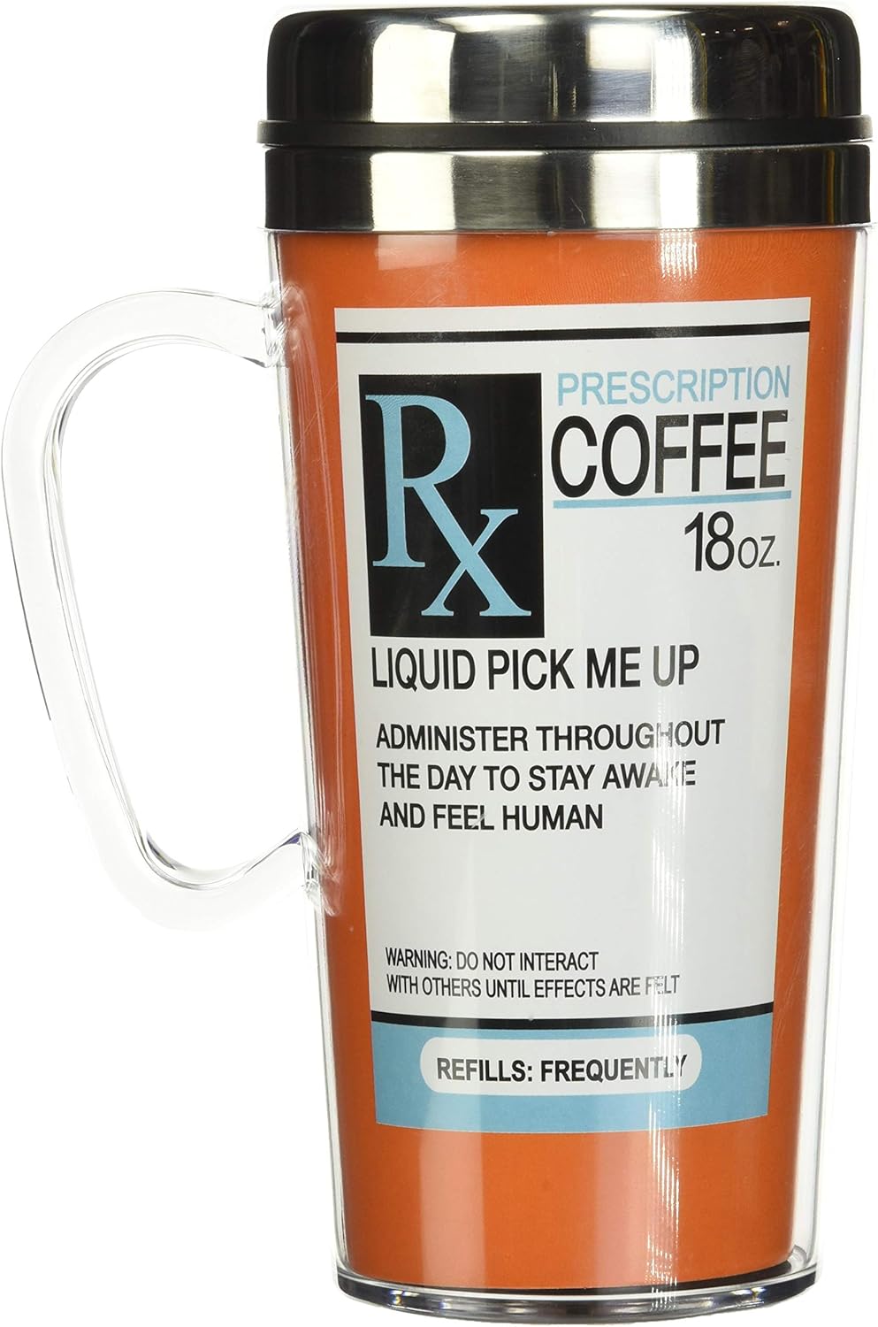 Prescription Coffee Cup (18 oz) - Insulated Travel Mug