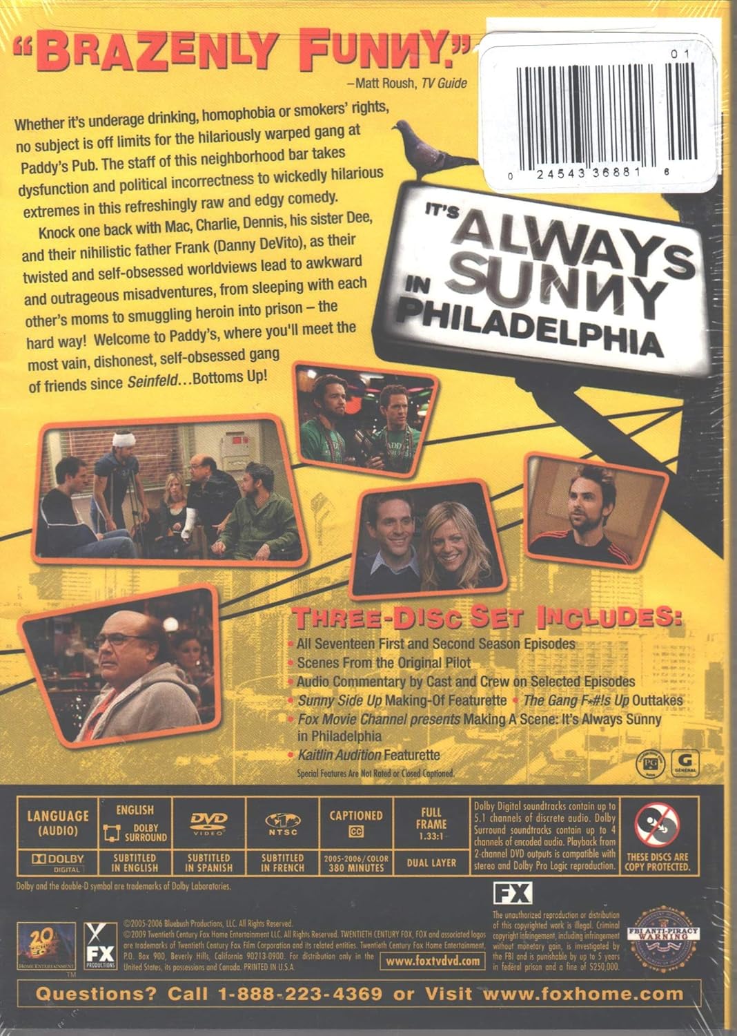 It's Always Sunny In Philadelphia - The Complete Season 1 - 2 (DVD)
