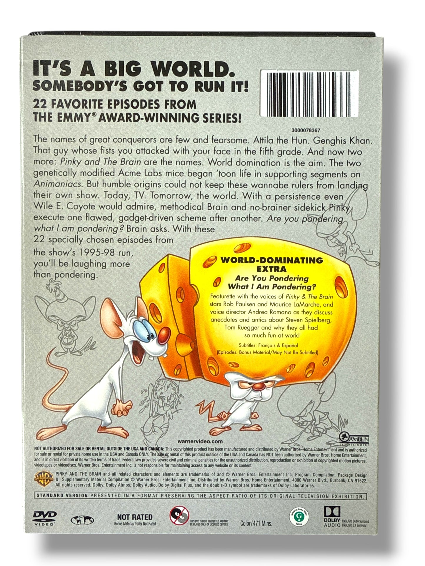 š§ Steven Spielberg Presents - Pinky and The Brain: Volume 1 ā Repackaged DVD Set