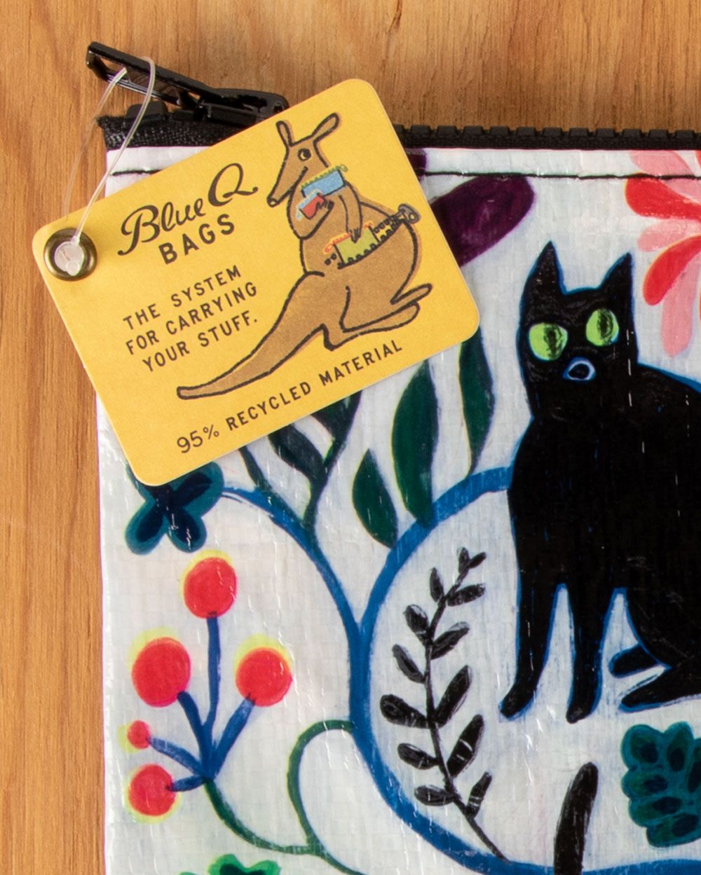 People I Love: 1. Cats - Tyvek Zipper Pouch (New With Tags) 7.25"h x 9.5"w.
