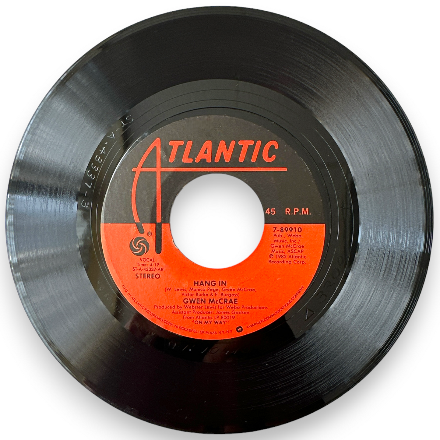 Gwen McCrae - Keep The Fire Burning / Hang In - 7" Vinyl Single (Rare & Brand New)