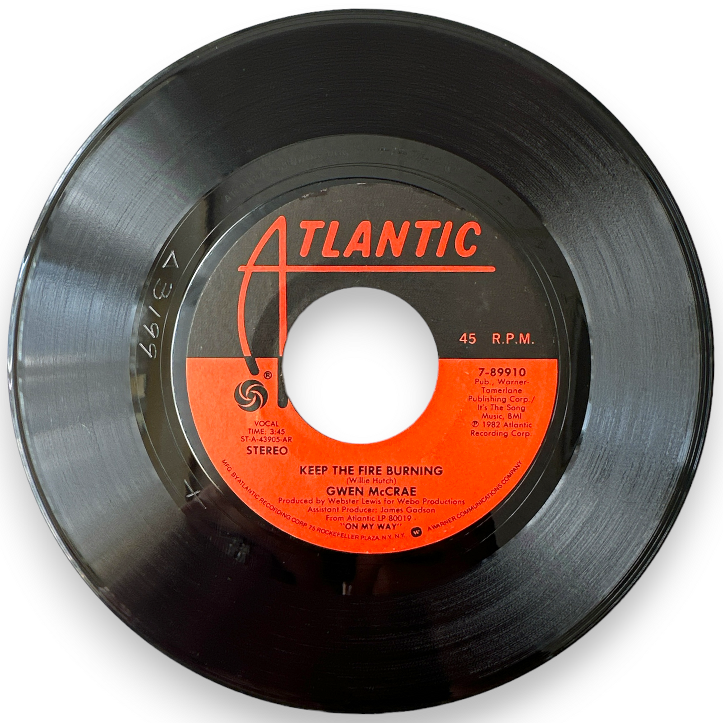 Gwen McCrae - Keep The Fire Burning / Hang In - 7" Vinyl Single (Rare & Brand New)