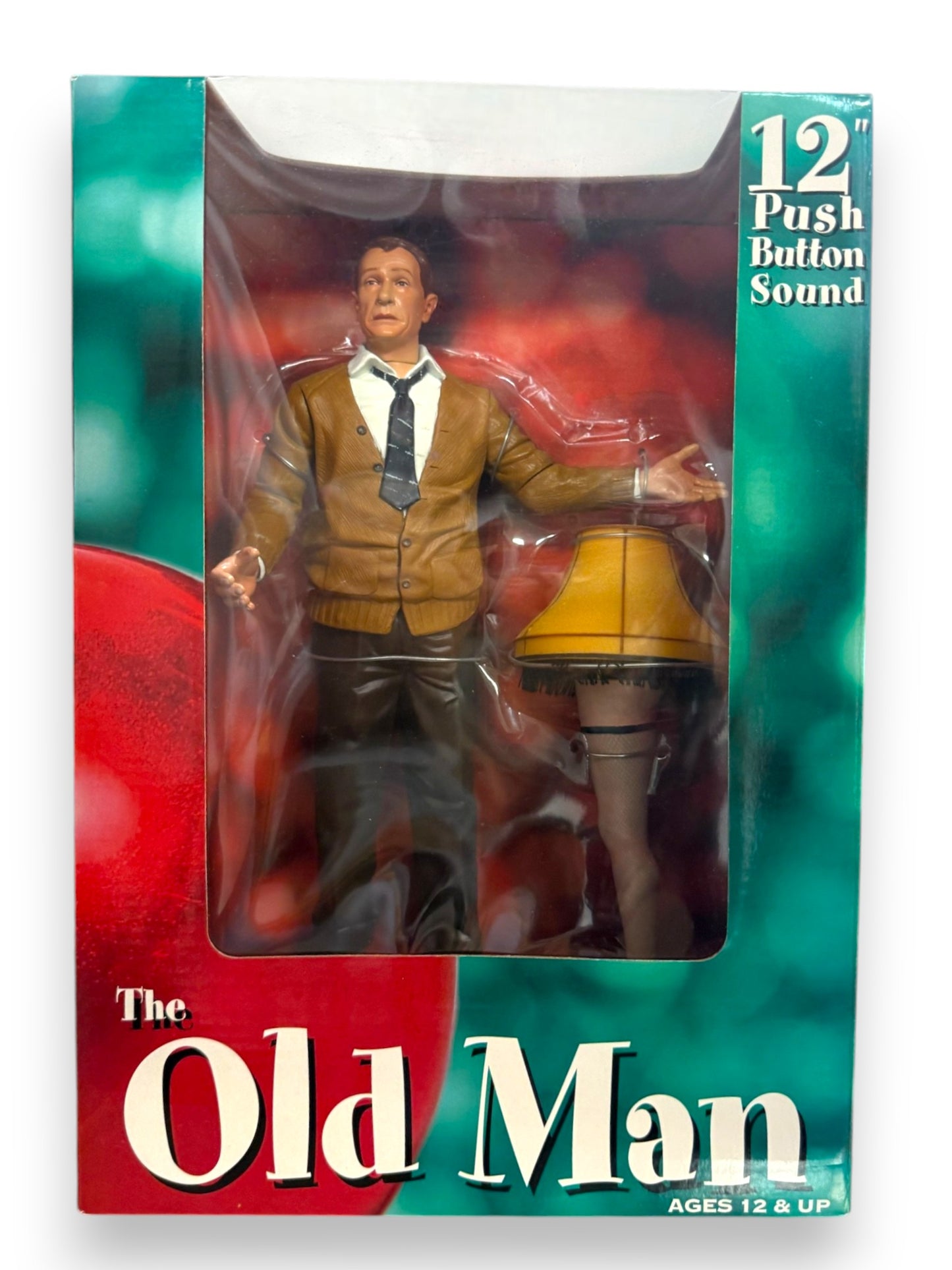 A Christmas Story 12" Action Figure -The Old Man & Leg Lamp Push Button Figure
