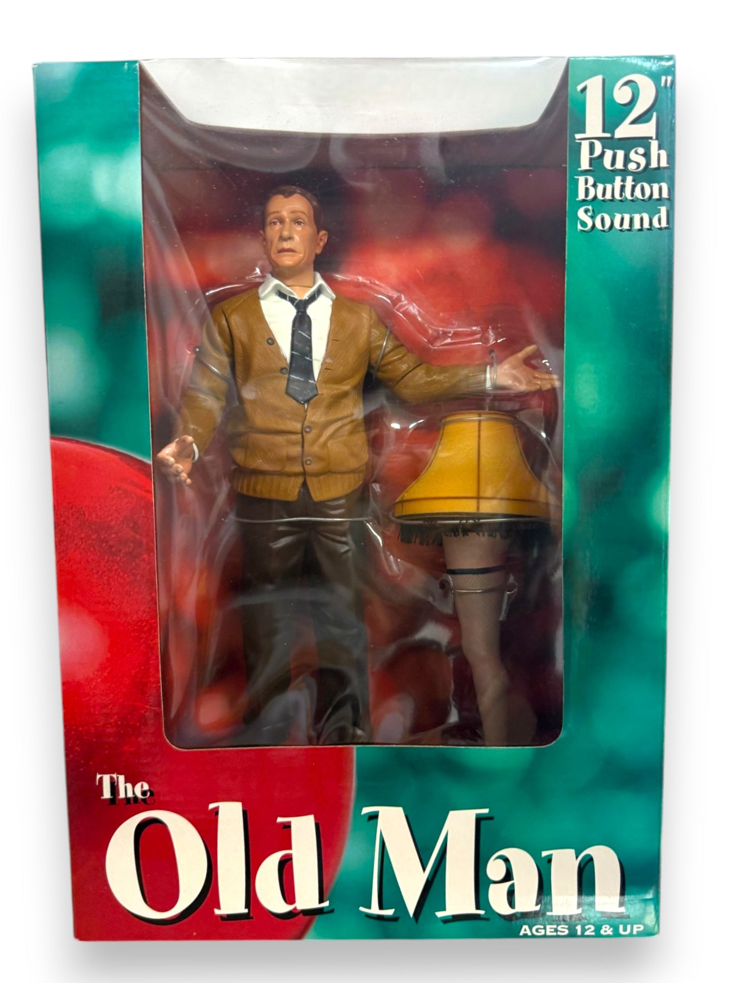 A Christmas Story 12" Action Figure -The Old Man & Leg Lamp Push Button Figure