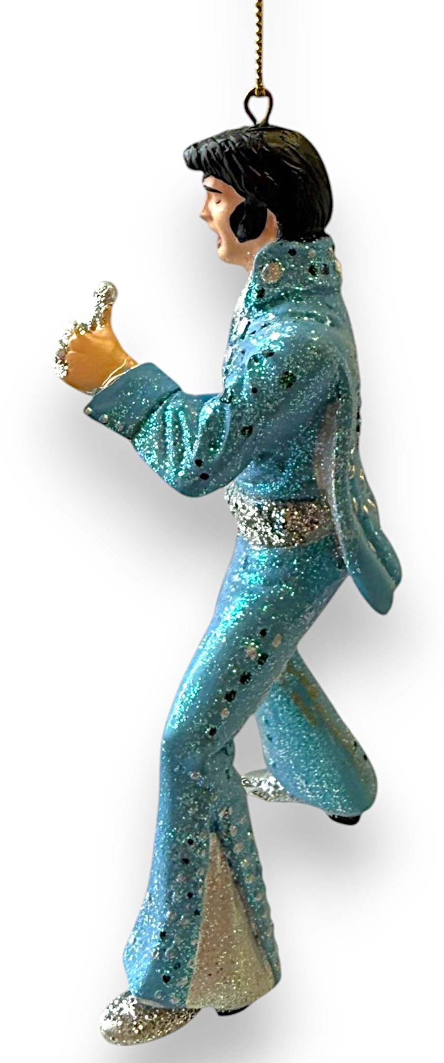 Elvis Presley Ornament - Jumpsuit Style (Blue Jumpsuit) Kurt S. Adler (New)