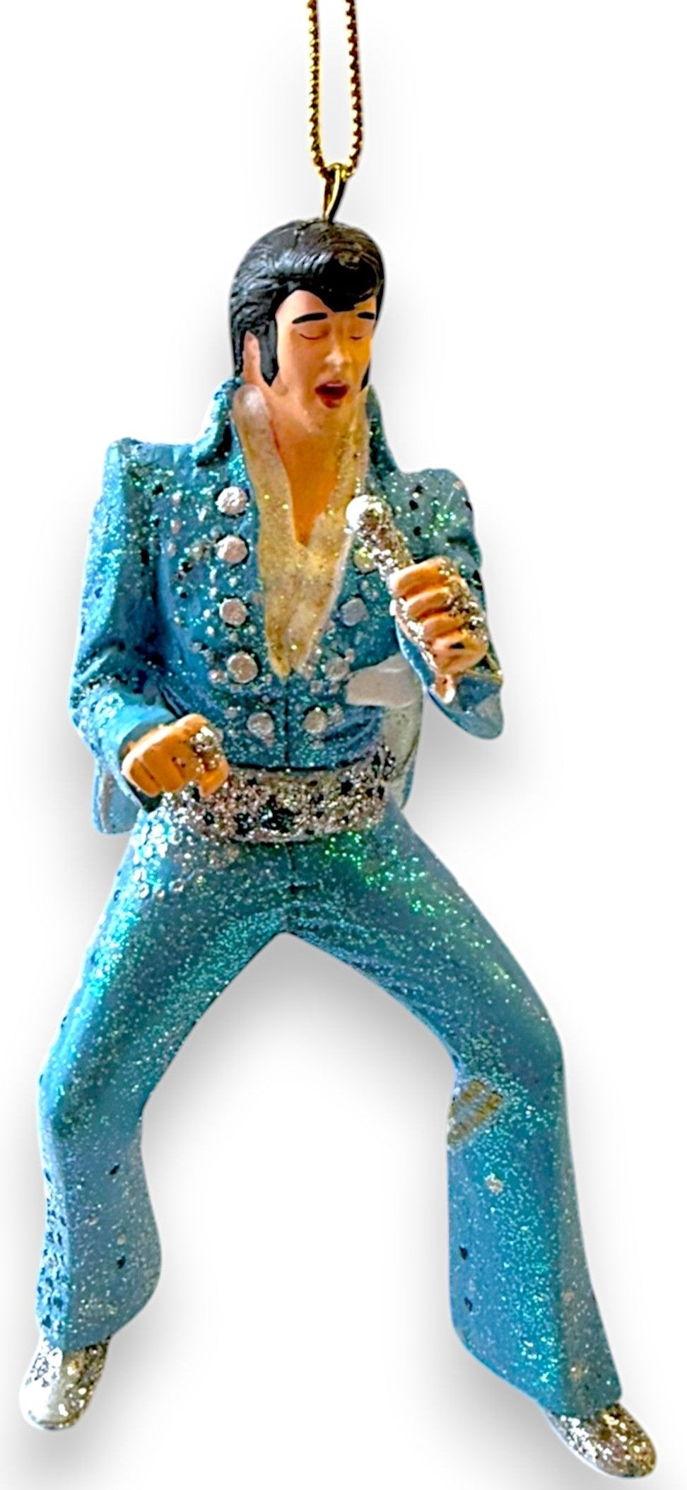 Elvis Presley Ornament - Jumpsuit Style (Blue Jumpsuit) Kurt S. Adler (New)