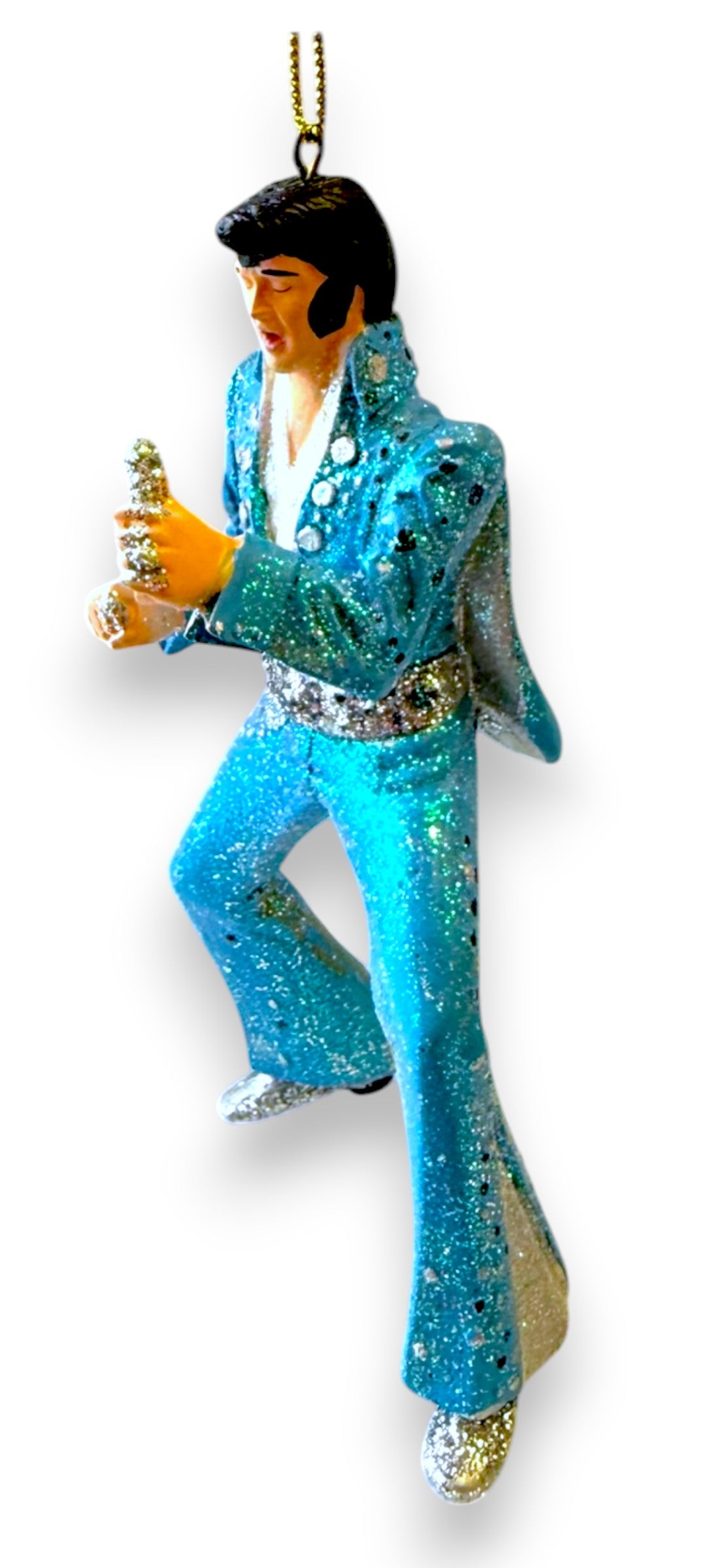 Elvis Presley Ornament - Jumpsuit Style (Blue Jumpsuit) Kurt S. Adler (New)