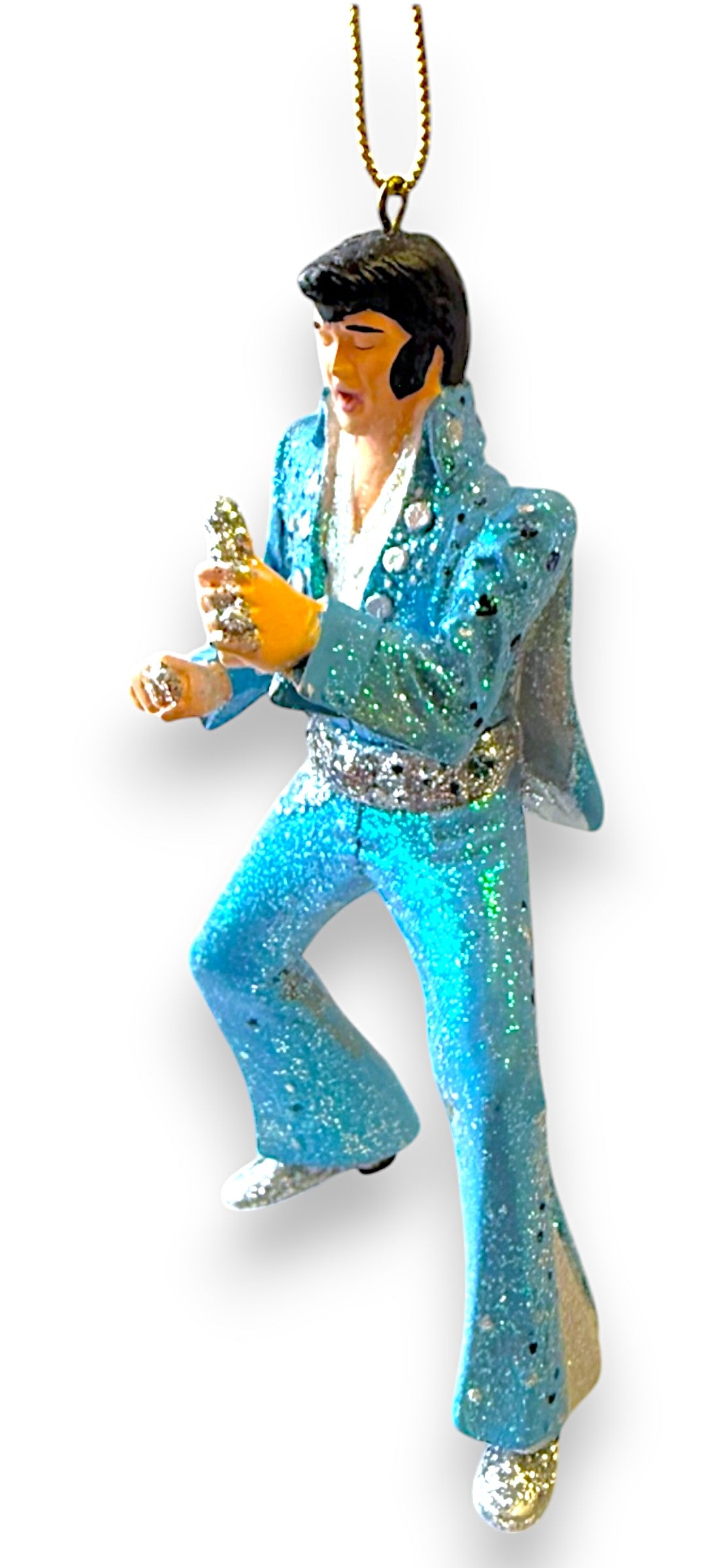 Elvis Presley Ornament - Jumpsuit Style (Blue Jumpsuit) Kurt S. Adler (New)