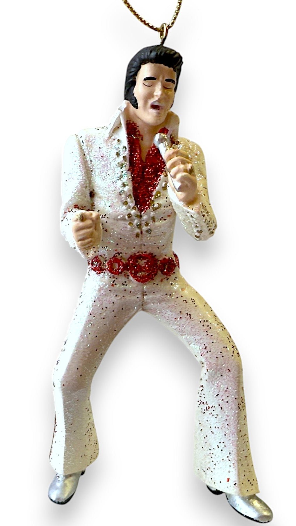Elvis Presley Ornament - Jumpsuit Style (Blue Jumpsuit) Kurt S. Adler (New)