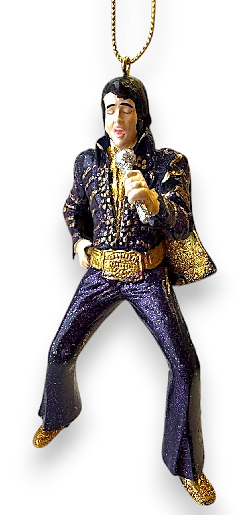 Elvis Presley Ornament - Jumpsuit Style (Purple Jumpsuit) Kurt S. Adler (NEW)