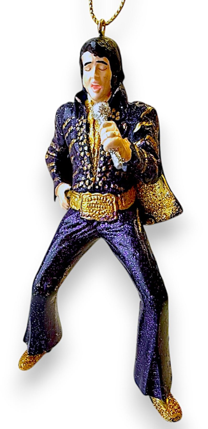 Elvis Presley Ornament - Jumpsuit Style (Purple Jumpsuit) Kurt S. Adler (NEW)