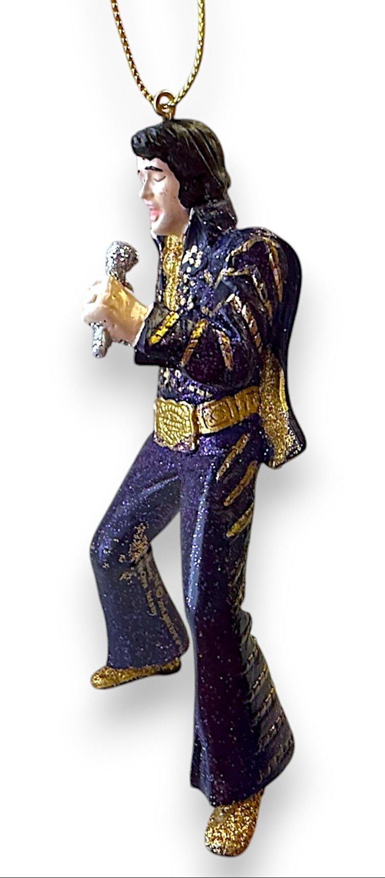 Elvis Presley Ornament - Jumpsuit Style (Purple Jumpsuit) Kurt S. Adler (NEW)