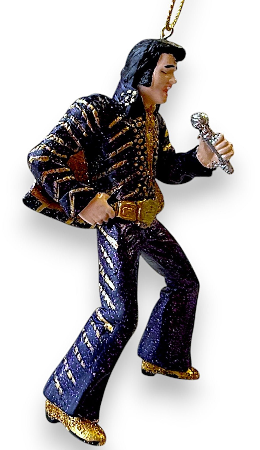 Elvis Presley Ornament - Jumpsuit Style (Purple Jumpsuit) Kurt S. Adler (NEW)