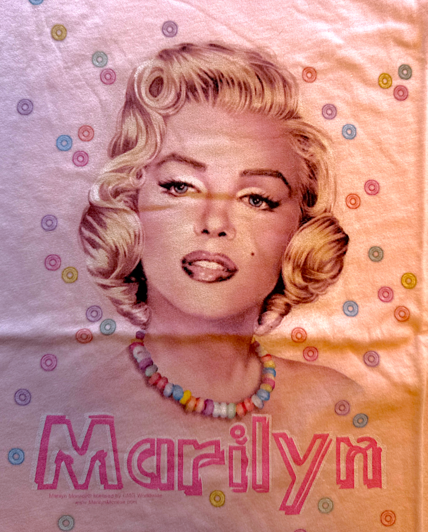 π¬ Marilyn Monroe β Fitted - Candy Necklace T-Shirt 100% Cotton π¬(Vintage)