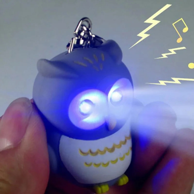 🦉Owl LED Keyring - With Super-Bright Light & Hooting Sound - From Kikkerland🦉
