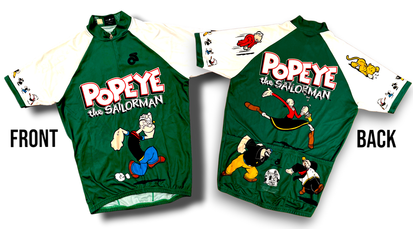 🚴Popeye the Sailor Man – Official Cycling Jersey Champion System | Bold Retro Graphics