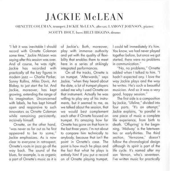 Jackie McLean β New And Old Gospel (CD β RVG Edition, Remastered)
