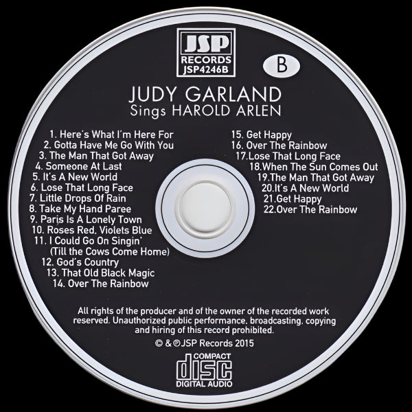 Judy Garland – Sings Harold Arlen 2 x CD, Compilation Import UK