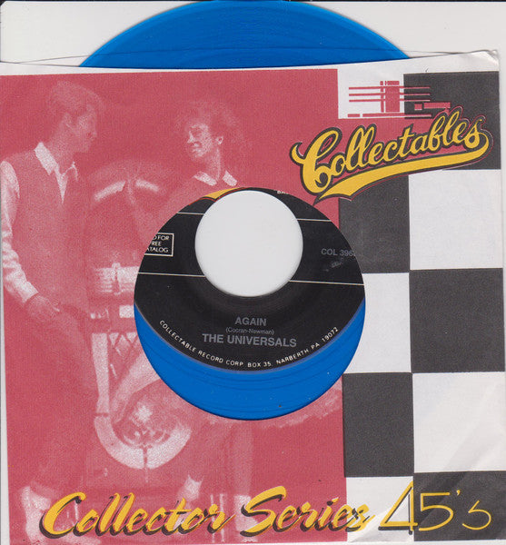The Universals – "Again" / "Teenage Love" – 7" 45 RPM Vinyl Single (Blue Vinyl Reissue)