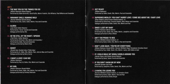Ain’t Too Proud-The Life and Times of The Temptations CD Original Broadway Cast Recording