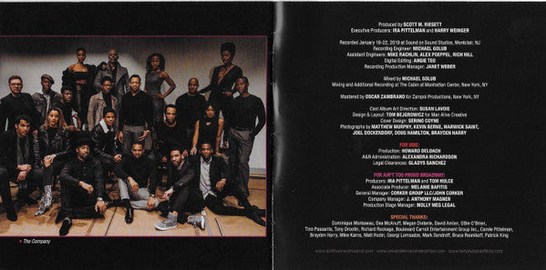 Ain’t Too Proud-The Life and Times of The Temptations CD Original Broadway Cast Recording