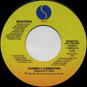 Madonna - Causing A Commotion Comotion (Silver Screen 7" Single Mix) - Causing A Commotion (Movie House Edit) New