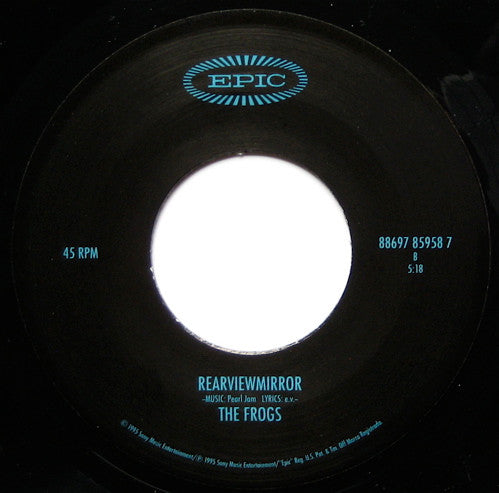 Pearl Jam - Immortality B/W The Frogs - Rearviewmirror (Brand New)