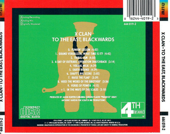 X-Clan – To The East, Blackwards Reissue CD