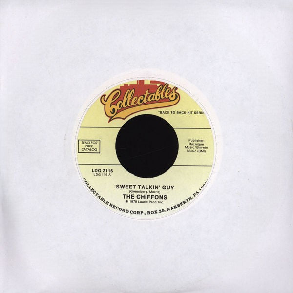 Chiffons - One Fine Day / Sweet Talkin' Guy (New & Mint)