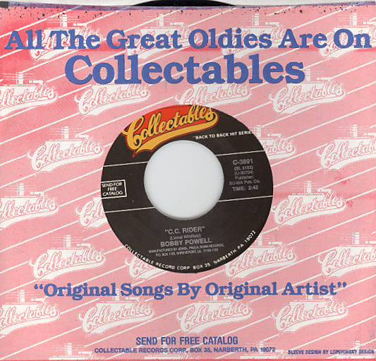 Bobby Powell – C.C. Rider B/W I'm Gonna Leave You 7" 45 rpm (New)
