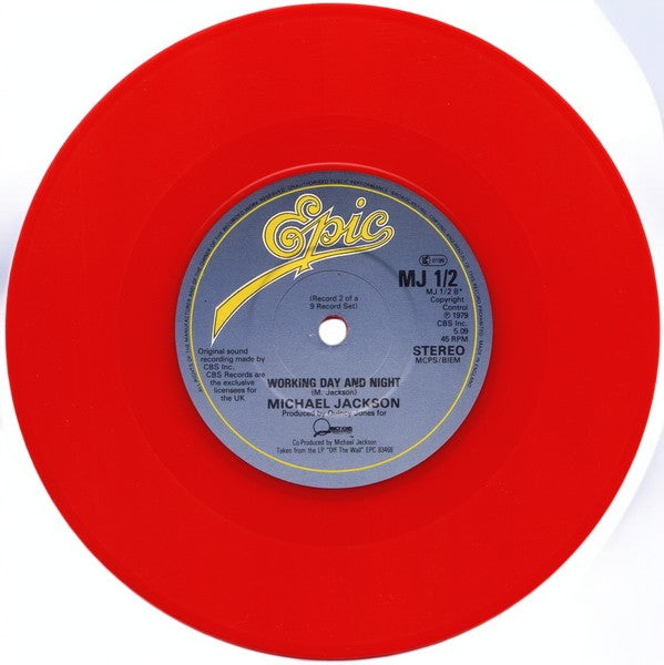 Michael Jackson - 9 -Vinyl Singles Set.- RED VINYL CBS Records UK (New & Mint)