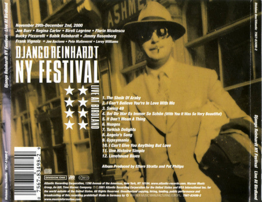Django Reinhardt NY Festival Various Artists Live at Birdland CD