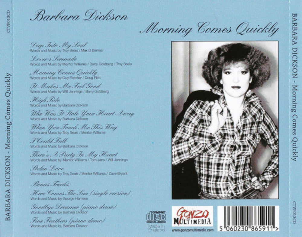 Barbara Dickson - Morning Comes Quickly CD, Album, Reissue