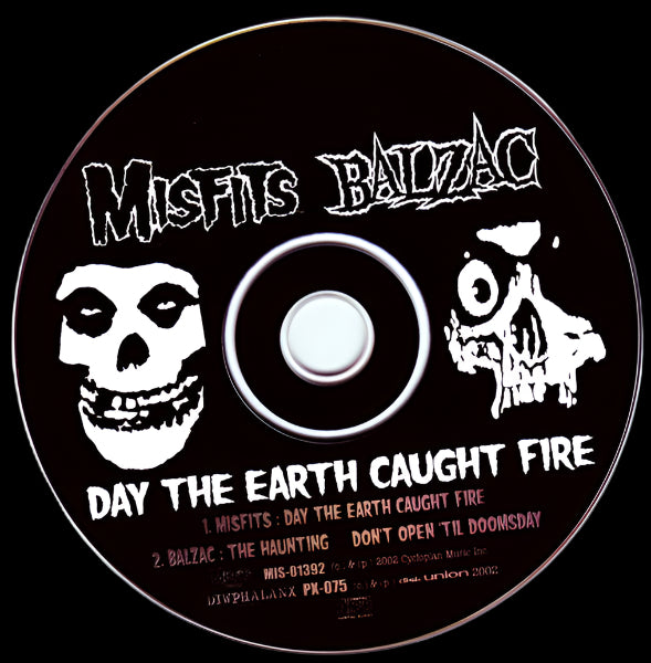 Misfits / Balzac - Day The Earth Caught Fire CD, Single