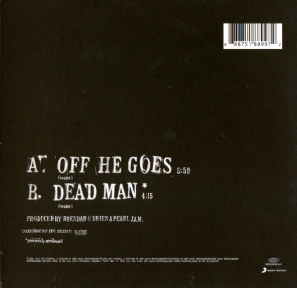 Pearl Jam – Off He Goes / Dead Man - 7" Vinyl, 45 RPM Picture Sleeve (NEW)