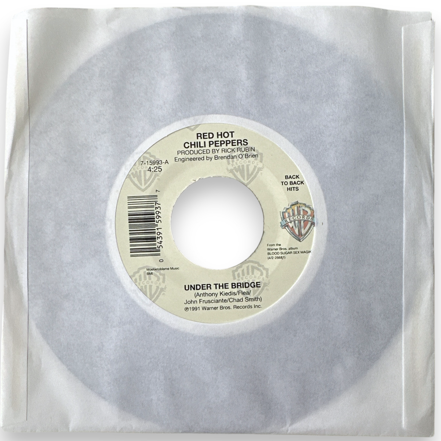 Red Hot Chili Peppers - Under The Bridge B/W Give It Away - Rare Find (7" Vinyl, Reissue)