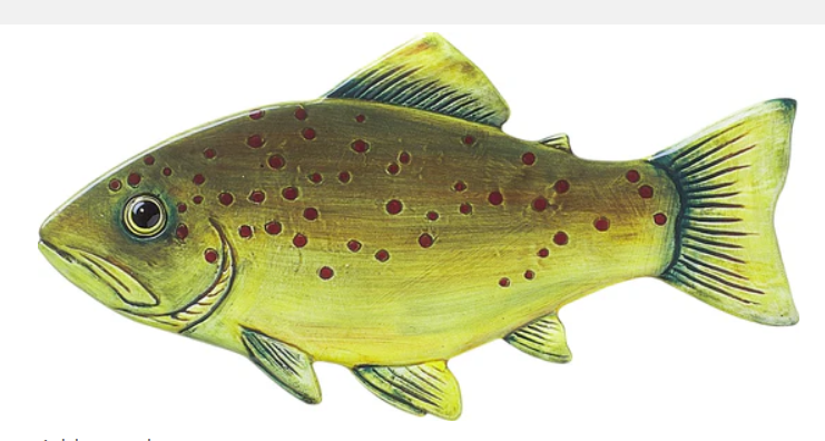 Fish - Spoon Rest Ceramic Hand Painted - From Boston Warehouse