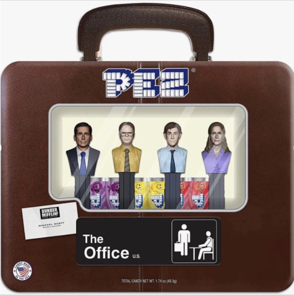 The Office–PEZ Gift Tin (Michael, Dwight, Jim & Pam) – Collector Set + 6 Refills