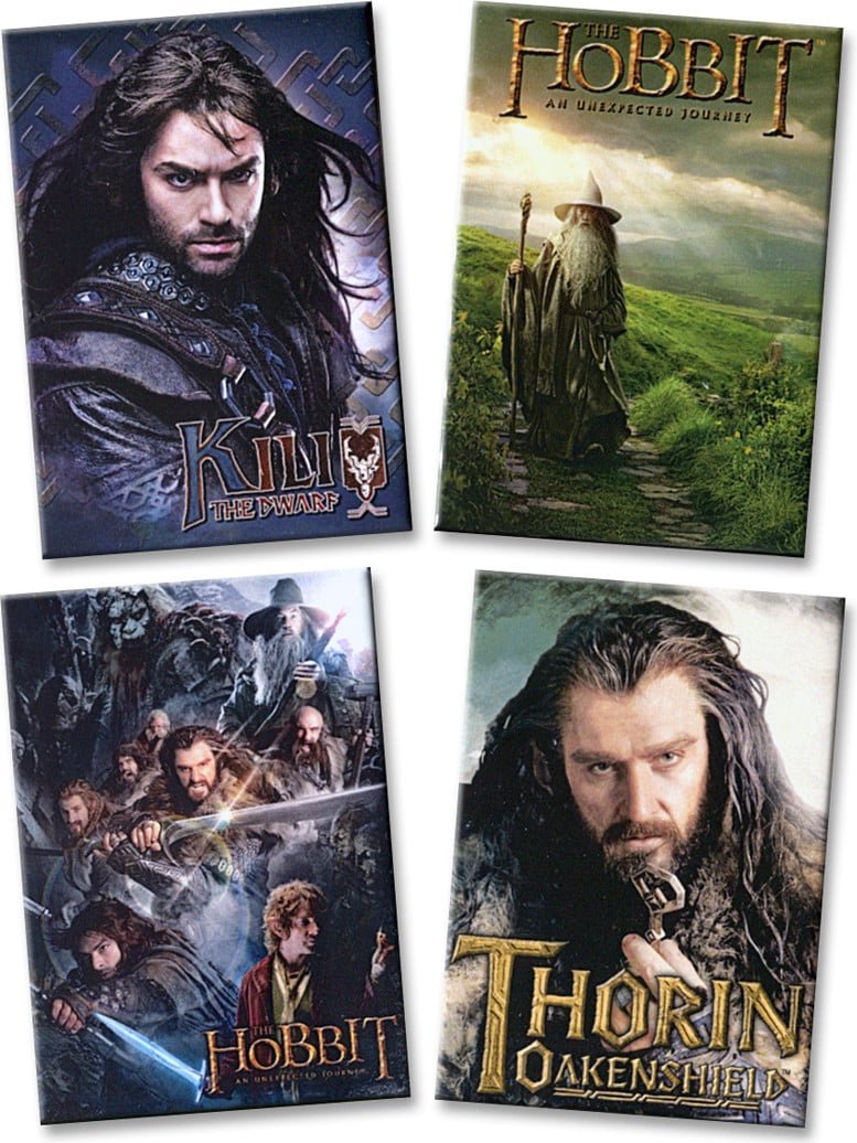 The Hobbit - Set of 4 Magnets