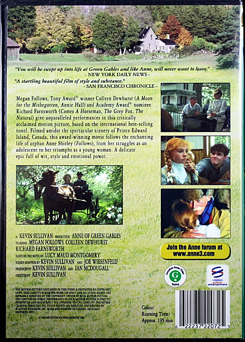 Anne of Green Gables (DVD) This Emmy® Award-Winning Heartwarming Tale