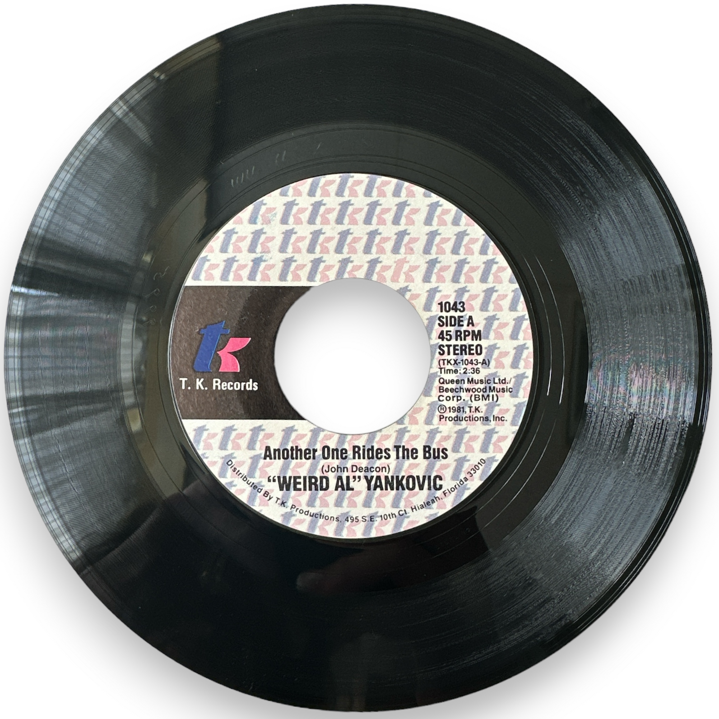 "Weird Al" Yankovic - Another One Rides The Bus / Gotta Boogie 7" Vinyl Single