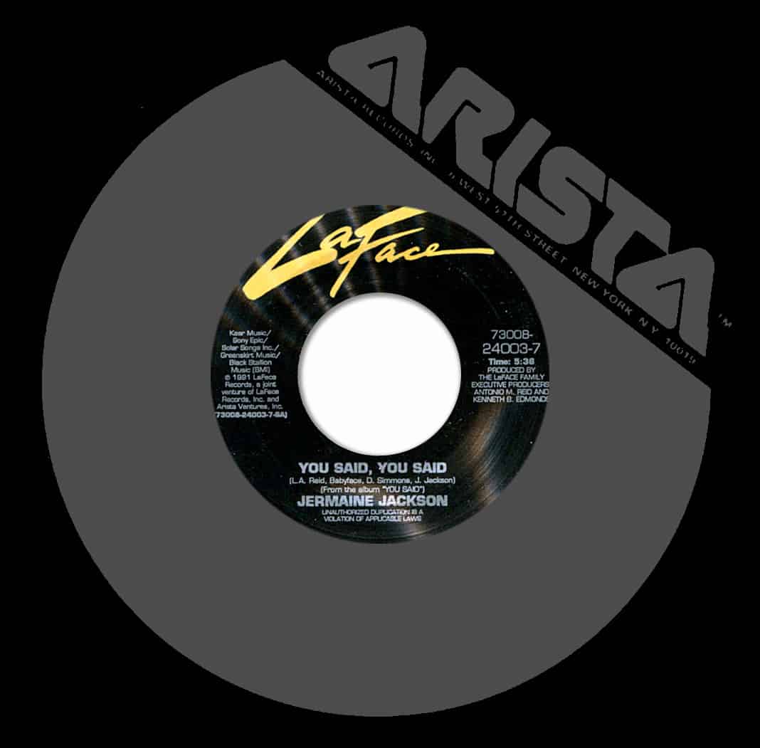 Jermaine Jackson You Said, You Said / You Said, You Said (Instrumental)